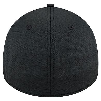 Men's New Era Black Jacksonville Jaguars Throwback Active Tech 39THIRTY Flex Hat