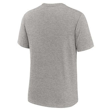 Men's Nike Heather Gray Oklahoma Sooners Legacy Local Tri-Blend T-Shirt