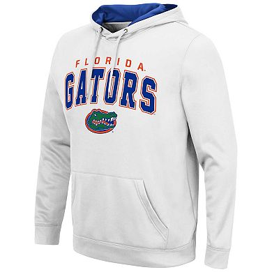 Men's Colosseum White Florida Gators Resistance Pullover Hoodie
