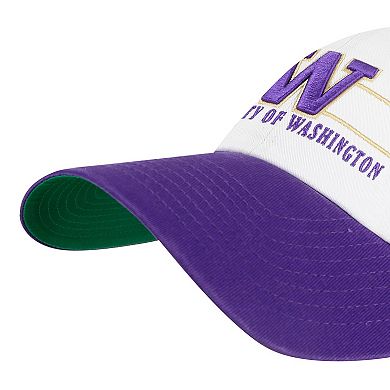 Men's '47 White Washington Huskies Gridiron Clean Up Adjustable Hat