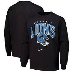 Black detroit lions t shirt hotsell