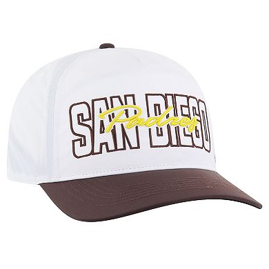 Men's '47 White San Diego Padres Lineman Hitch Adjustable Hat