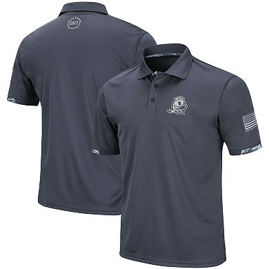 Men's Colosseum Charcoal Oregon Ducks Big & Tall OHT Military Appreciation Digital Camo Polo