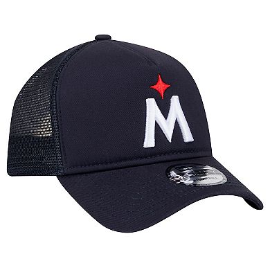 Men's New Era Navy Minnesota Twins 9FORTY A-Frame Trucker Adjustable Hat
