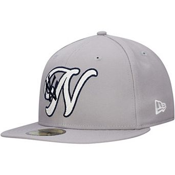 Men's New Era Gray New York Yankees Duo Logo 2.0 59FIFTY Fitted Hat