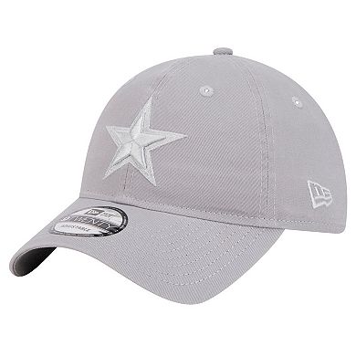 Men's New Era Gray Dallas Cowboys Tonal Color Pack 9TWENTY Adjustable Hat