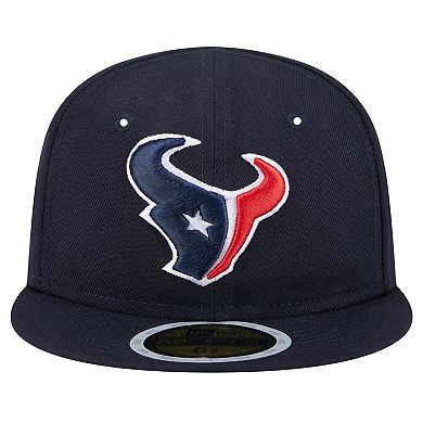 Youth New Era Navy Houston Texans Main 59FIFTY Fitted Hat