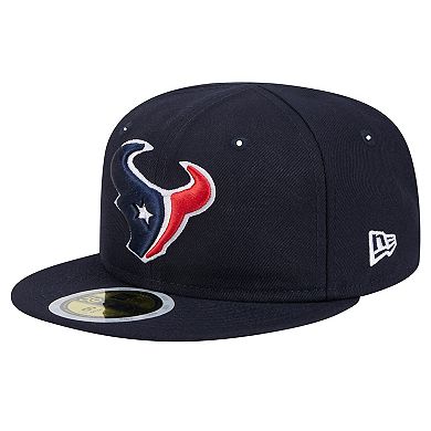 Youth New Era Navy Houston Texans Main 59FIFTY Fitted Hat