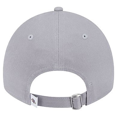Women's New Era Gray Baltimore Ravens Main 9TWENTY Adjustable Hat