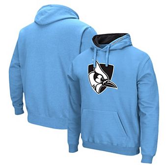 Men's Colosseum Light Blue Johns Hopkins Blue Jays Arch & Logo 3.0 Pullover Hoodie