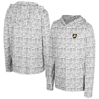 Youth Colosseum Black Army Black Knights All-Over Print Long Sleeve Hoodie T-Shirt