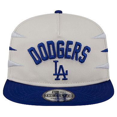 Men's New Era Cream Los Angeles Dodgers Iron Golfer Snapback Hat