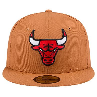 Men's New Era Tan Chicago Bulls Color Pack 59FIFTY Fitted Hat