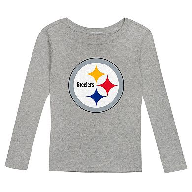 Youth Pittsburgh Steelers Long Sleeve T-Shirt and Pants Sleep Set