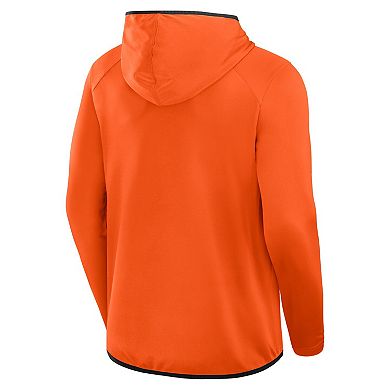 Men's Fanatics Orange/Black Oklahoma State Cowboys Transitional Hoodie T-Shirt