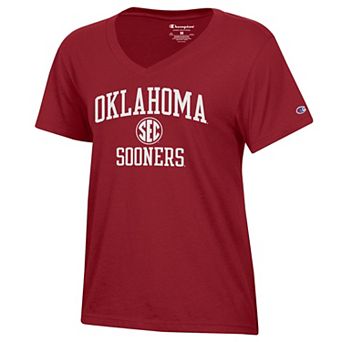 Women's Champion Cardinal Oklahoma Sooners SEC T-Shirt