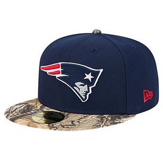 Men's New Era Navy New England Patriots Active Two-Tone Camo 59FIFTY Fitted Hat