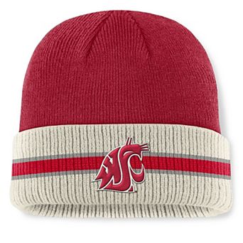 Men's Top of the World Crimson Washington State Cougars Silas Cuffed Knit Hat