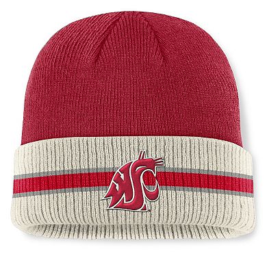 Men's Top of the World Crimson Washington State Cougars Silas Cuffed Knit Hat