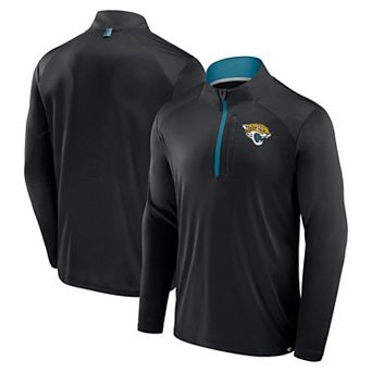 Men's Fanatics Black Jacksonville Jaguars Defender Long Sleeve Quarter-Zip Jacket