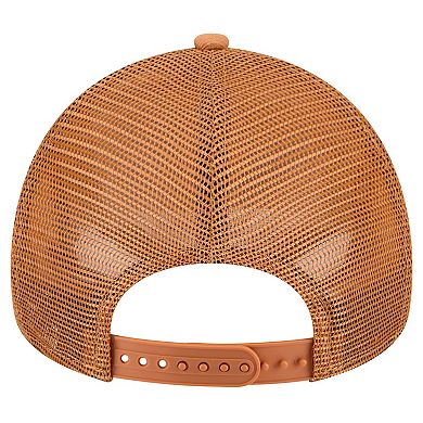 Men's New Era Brown Dallas Cowboys Color Pack Side Patch A-Frame 9FORTY Adjustable Hat