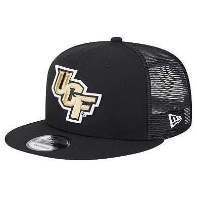 Men's New Era Black UCF Knights Trucker 9FIFTY Snapback Hat
