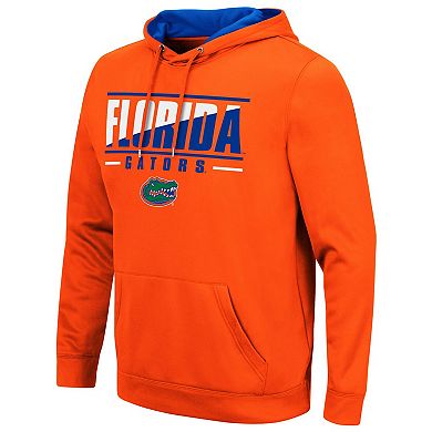 Men's Colosseum Orange Florida Gators Slash Stack 2.0 Pullover Hoodie