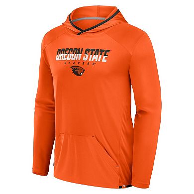 Men's Fanatics Orange/Black Oregon State Beavers Transitional Hoodie T-Shirt
