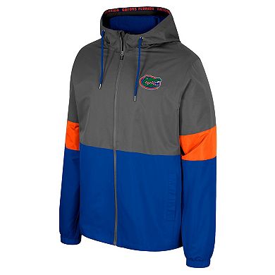 Men's Colosseum Charcoal Florida Gators Miles Full-Zip Jacket