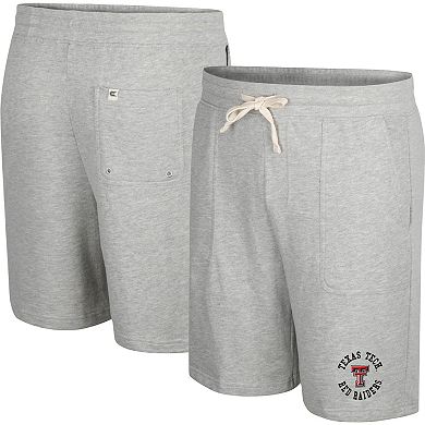 Men's Colosseum Heather Gray Texas Tech Red Raiders Love To Hear This Terry Shorts