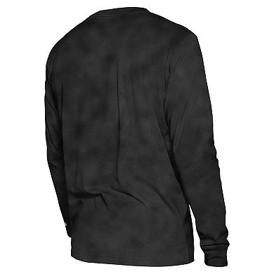 Unisex New Era Black San Antonio Spurs Oversized Essentials Enzyme Wash Long Sleeve T-Shirt