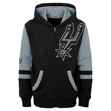Preschool Black San Antonio Spurs Straight To The League Full-Zip Hoodie