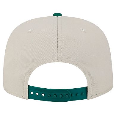 Men's New Era Stone/Green New York Jets Athletic Golfer Snapback Hat