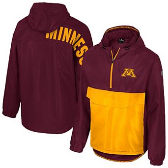 Men's Colosseum Maroon Minnesota Golden Gophers Reloaded Anorak Half-Zip Jacket