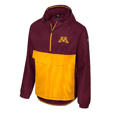 Men's Colosseum Maroon Minnesota Golden Gophers Reloaded Anorak Half-Zip Jacket