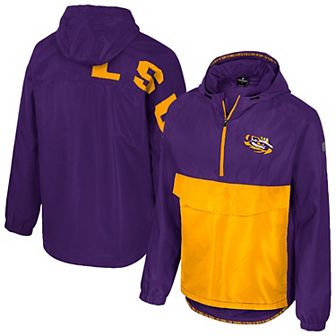 Men's Colosseum Purple LSU Tigers Reloaded Anorak Half-Zip Jacket