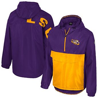 Men's Colosseum Purple LSU Tigers Reloaded Anorak Half-Zip Jacket