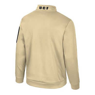 Men's Colosseum Gold UCF Knights Mainframe Quarter-Zip Fleece Jacket