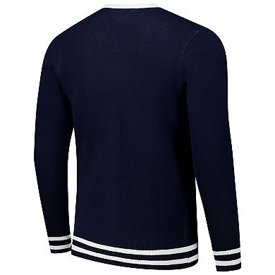 Unisex Uscape Apparel Navy Yale Bulldogs Renew Knit Vintage Pullover Sweater