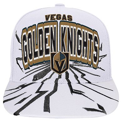 Youth Mitchell & Ness White Vegas Golden Knights After Shock Snapback Hat