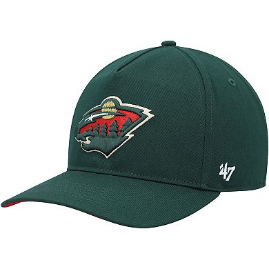Men's '47 Green Minnesota Wild Primary Hitch Snapback Hat