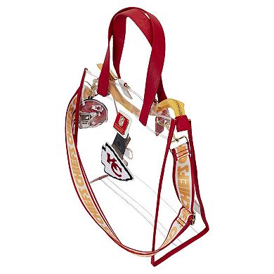 Loungefly Kansas City Chiefs Clear Convertible Backpack & Tote Bag