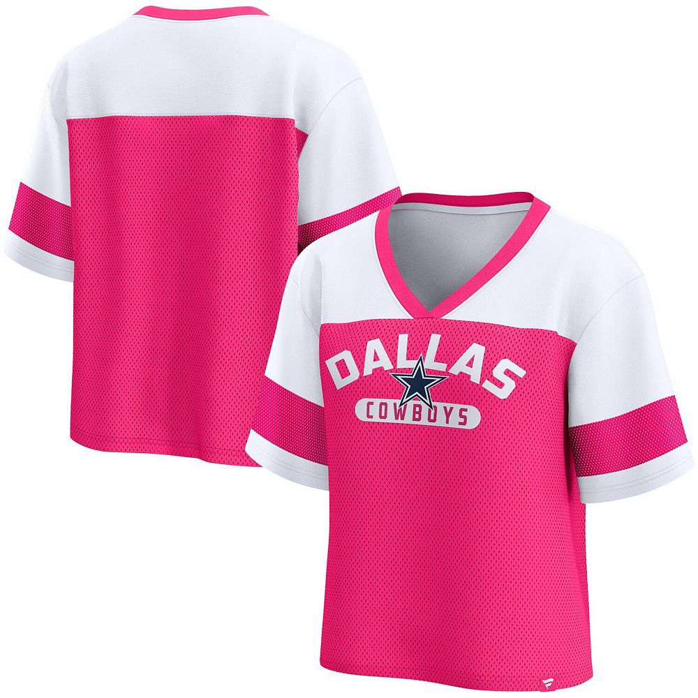 Women's Fanatics Pink/White Dallas Cowbo…