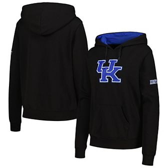 Women's Colosseum Black Kentucky Wildcats Big Logo Pullover Hoodie