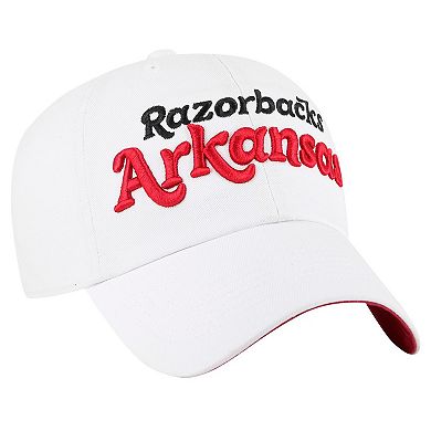 Women's '47 White Arkansas Razorbacks Pensacola Clean Up Adjustable Hat