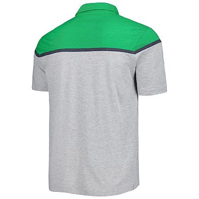 Men's Colosseum Heather Gray Oregon Ducks Chamberlain Polo