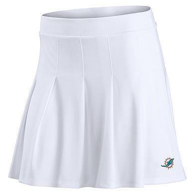 Women's Fanatics White Miami Dolphins Primary Logo Tennis Skort