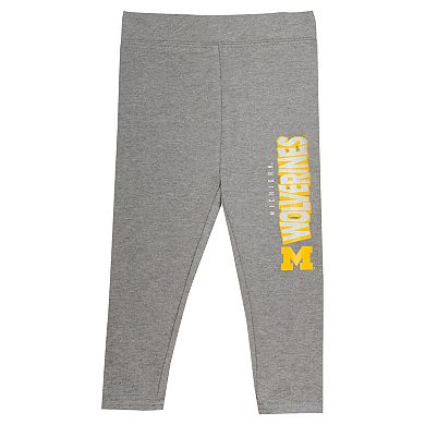 Girls Infant Navy Michigan Wolverines Clubhouse Pullover Hoodie & Legging Set