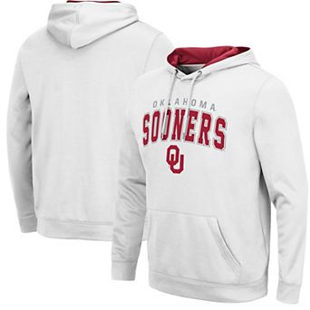 Men's Colosseum White Oklahoma Sooners Resistance Pullover Hoodie