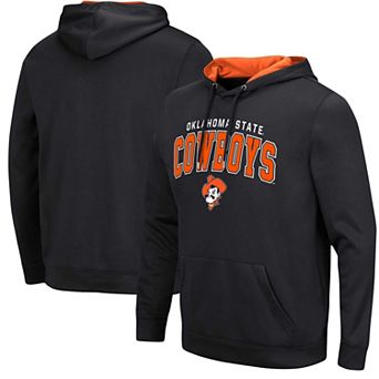 Men's Colosseum Black Oklahoma State Cowboys Resistance Pullover Hoodie